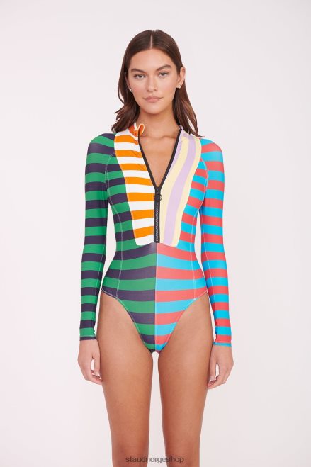 kvinner amalia utslett vakt cabana stripe multi 6048FN686 STAUD klær