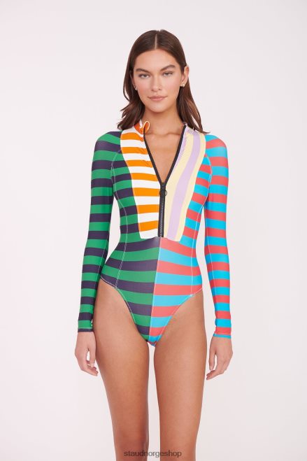 kvinner amalia utslett vakt cabana stripe multi 6048FN686 STAUD klær