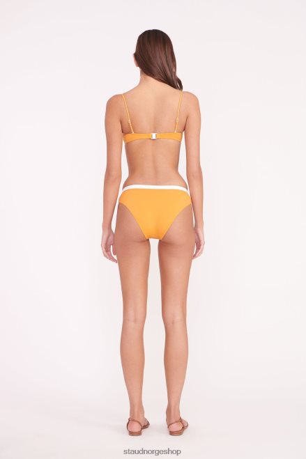 kvinner jo balconette bikini topp nektarin hvit 6048FN648 STAUD klær
