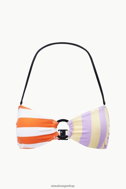 kvinner riley bandeau topp cabana stripe multi 6048FN687 STAUD klær