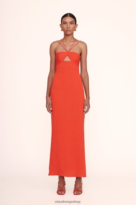 kvinner gianna kjole papaya 6048FN1049 STAUD brude
