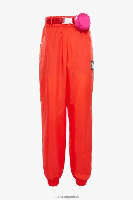 kvinner beltebukse i nylon ildrød 6048FN562 NB X STAUD klær