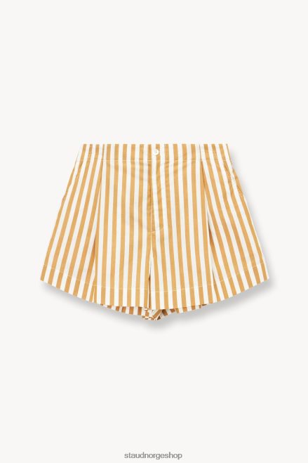 kvinner zoey kort kaki stripe 6048FN513 STAUD klær