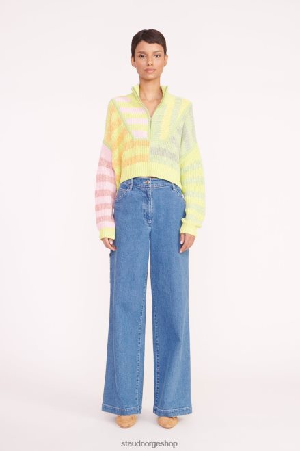 kvinner cropped hampton genser multi solstråle 6048FN579 STAUD klær