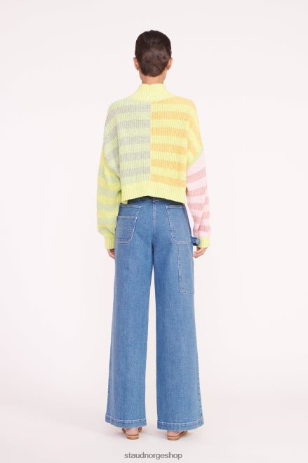 kvinner cropped hampton genser multi solstråle 6048FN579 STAUD klær
