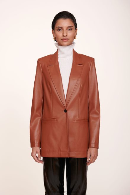 kvinner gal blazer whisky vegansk skinn 6048FN624 STAUD klær