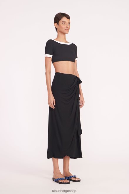kvinner angelica coverup skjørt svart 6048FN641 STAUD klær