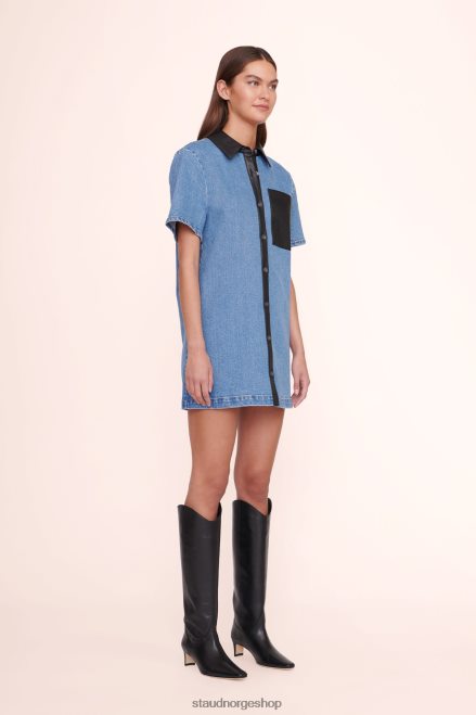 kvinner bytte kjole medium medium vask/svart 6048FN255 STAUD klær