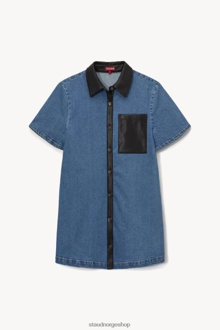 kvinner bytte kjole medium medium vask/svart 6048FN255 STAUD klær