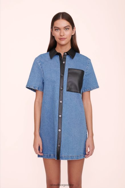 kvinner bytte kjole medium medium vask/svart 6048FN255 STAUD klær