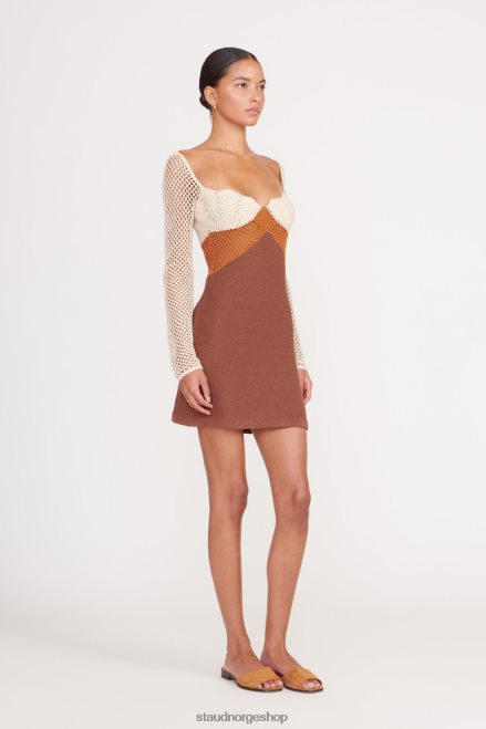 kvinner jocelyn kjole naturlig sepia nellik 6048FN30 STAUD klær