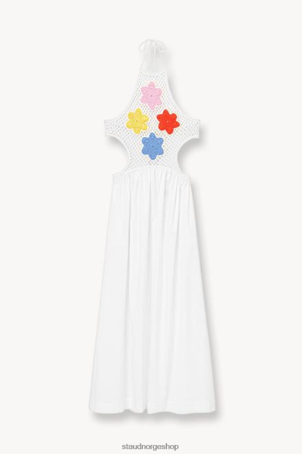 kvinner kaylee kjole stemorsblomst hvit 6048FN38 STAUD klær