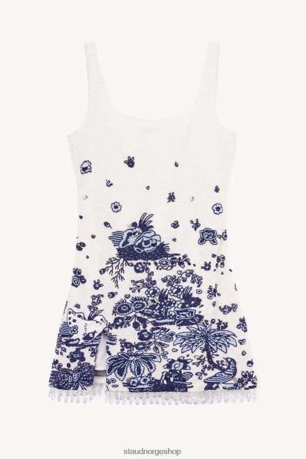kvinner le sable kjole blå toile 6048FN20 STAUD klær