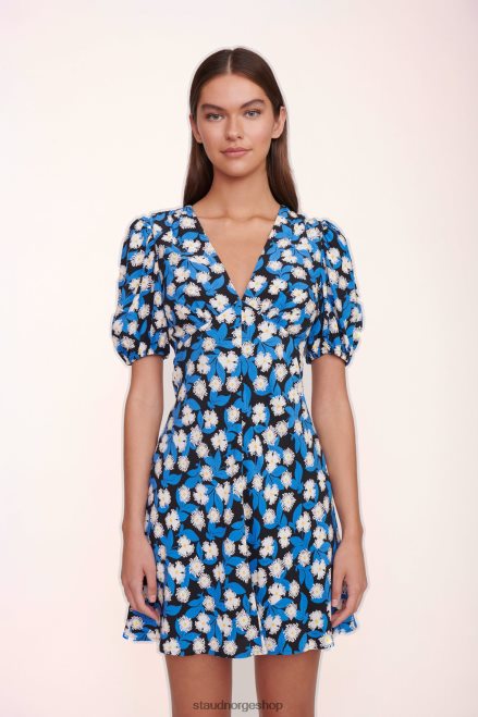 kvinner milla minikjole hvit syre floral 6048FN205 STAUD klær