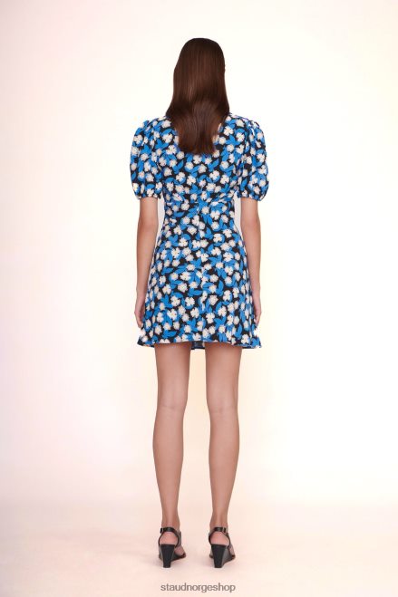 kvinner milla minikjole hvit syre floral 6048FN205 STAUD klær