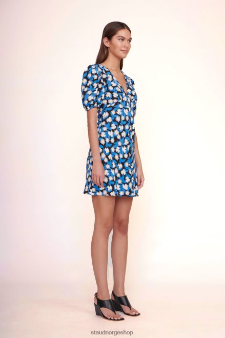 kvinner milla minikjole hvit syre floral 6048FN205 STAUD klær