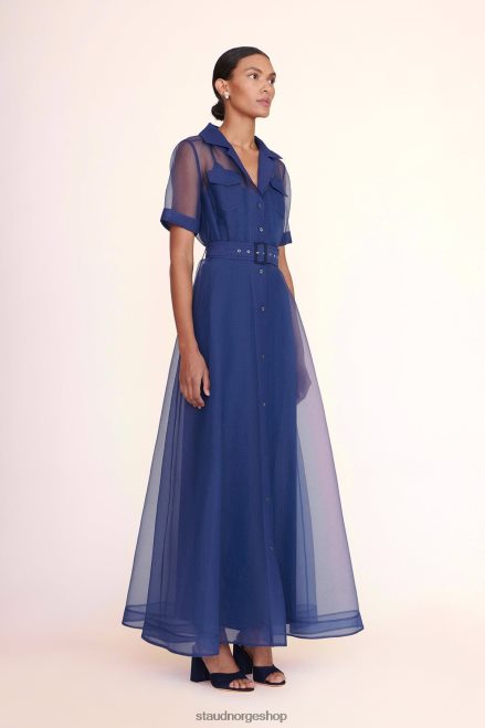 kvinner millie kjole organza marinen 6048FN166 STAUD klær