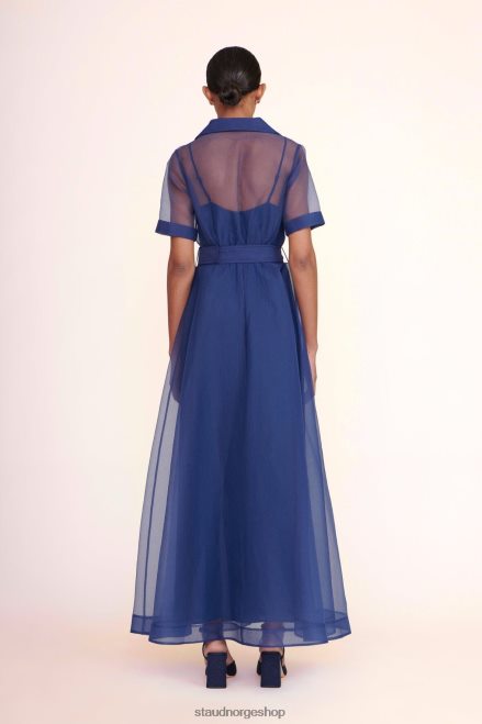 kvinner millie kjole organza marinen 6048FN166 STAUD klær