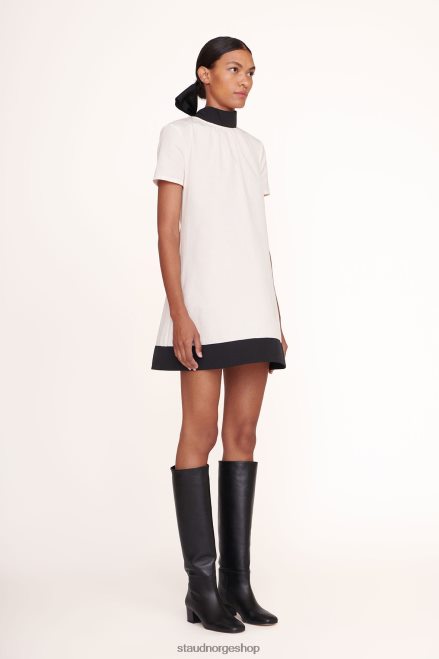 kvinner mini ilana kjole elfenben svart 6048FN144 STAUD klær