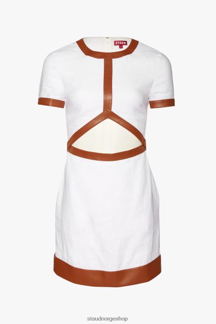 kvinner mini perla kjole hvit whisky 6048FN45 STAUD klær
