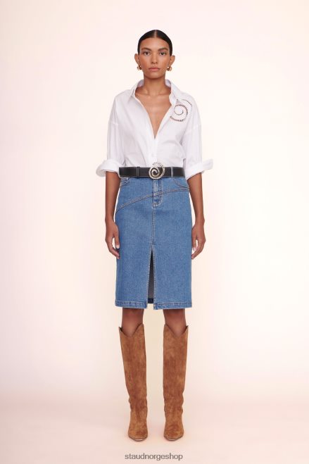 kvinner emersyn oversized topp hvit 6048FN429 STAUD klær