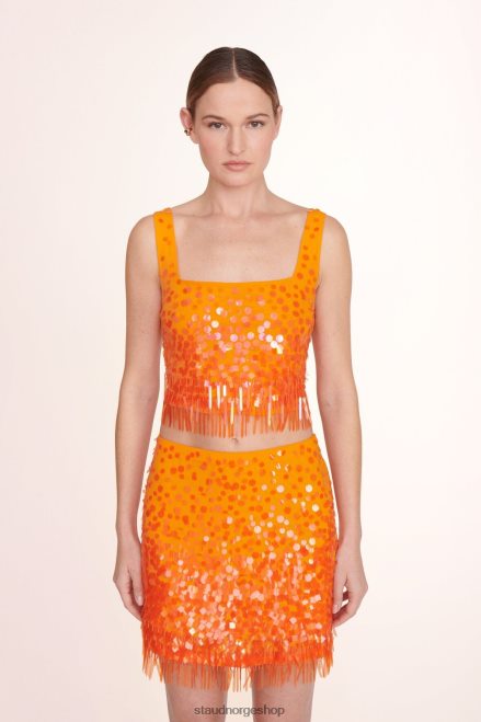 kvinner jasmin topp papaya 6048FN419 STAUD klær