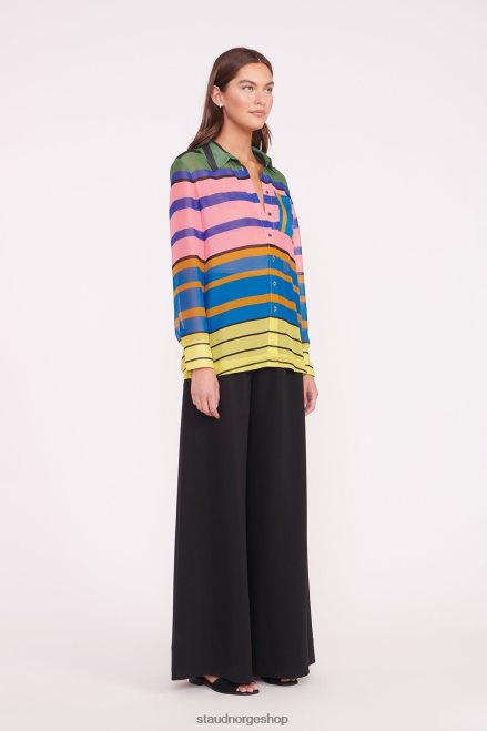 kvinner martha tunika formentera stripe marmorbølge 6048FN319 STAUD klær