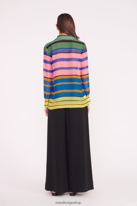 kvinner martha tunika formentera stripe marmorbølge 6048FN319 STAUD klær