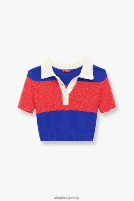 kvinner spencer topp hibiscus atlantic rugby stripe 6048FN382 STAUD klær