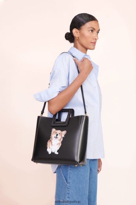 kvinner tilpasset klassisk oversized skjorte oxford blå 6048FN1022 STAUD x C.BONZ tilbehør