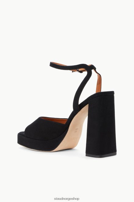 kvinner solange plattform svart semsket skinn 6048FN745 STAUD klær