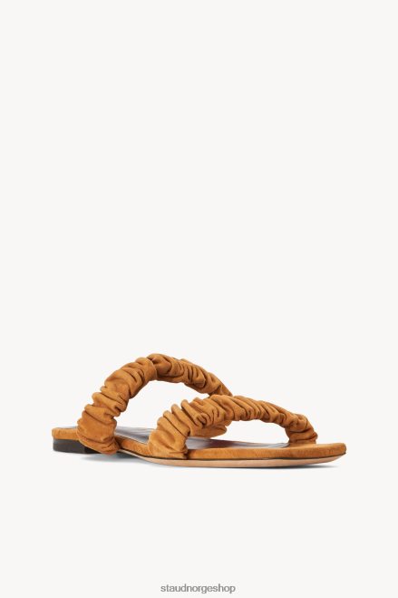 kvinner Maya rynket sandal cashew cashew semsket skinn 6048FN925 STAUD sko