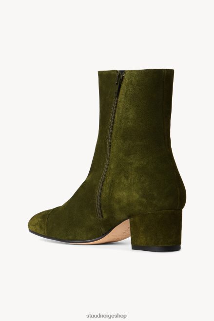 kvinner aimee kort støvel oliven semsket skinn 6048FN984 STAUD sko