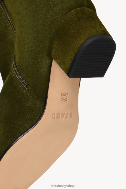 kvinner aimee kort støvel oliven semsket skinn 6048FN984 STAUD sko