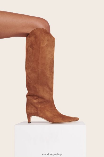 kvinner western wally støvel brunt semsket skinn 6048FN976 STAUD sko