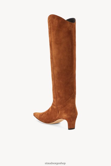 kvinner western wally støvel brunt semsket skinn 6048FN976 STAUD sko