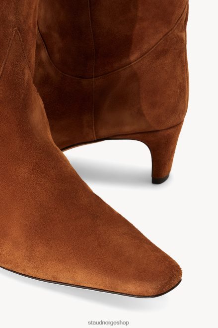 kvinner western wally støvel brunt semsket skinn 6048FN976 STAUD sko